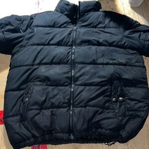 Black puffer jacket